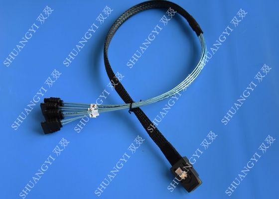 Chiny SFF 8087 To 4 SATA Molex SAS Cable Pinout 2 Serial Attached SCSI SATA to HDD dostawca