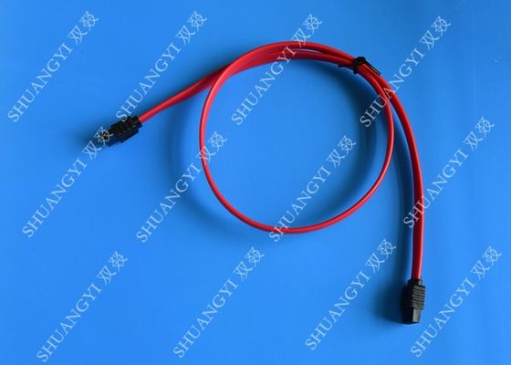 Chiny Red 18 Inch Custom SATA Data Cables SATA III 6.0 Gbps For Blue Ray DVD CD Drives dostawca