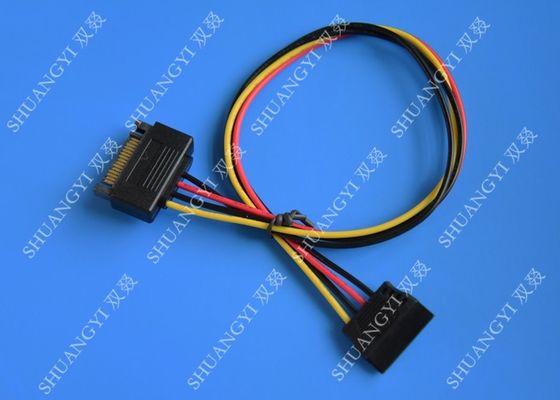 Chiny Internal 15 Pin Male To Female SATA Data Cable For Computer IDC Type dostawca