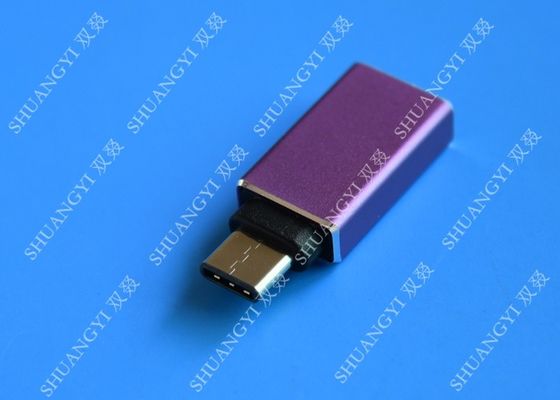 Chiny MacBook Nexus 5X / 6P Type C Micro USB Purple Metal USB C to USB A 3.0 dostawca