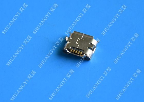 Chiny 5 Pin SMT PCB Mount Port Waterproof Micro USB Connector , Female Micro B USB Connector dostawca