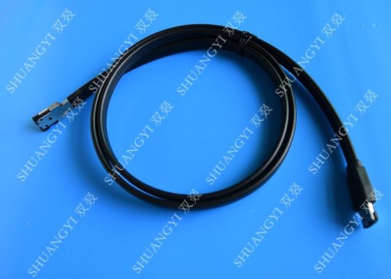 Chiny Black 7 Pin External SATA Cable , PC PCB ESATA To SATA Cable With Power dostawca