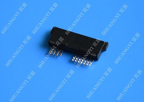 Chiny Female 13 Pin Black SATA Data Connector , 1.0A Vertical Mini SATA PCB Connector dostawca