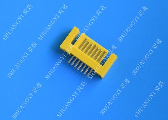 Chiny Yellow External Serial ATA 7 Pin Connector Male Header Serial ATA SATA Connector dostawca