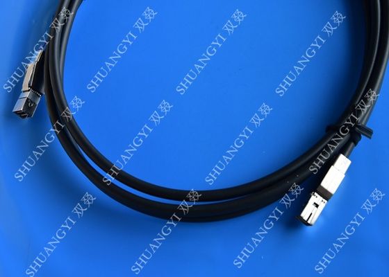 Chiny 3.3FT External SAS Cable HD Mini SAS SFF-8644 To SFF-8644 Cable 1M / Black dostawca