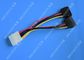 IDE Flat Cable Harness Assembly 4 Pin to 2 x 15 Pin SATA To Serial ATA SATA Connector dostawca