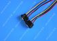 Computer Molex 4 Pin To 2 x15 Pin SATA Data Cable Right Angle Pitch 5.08mm dostawca