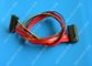 Red SATA Data Cable Slimline SATA To SATA Female / Male Adapter With Power dostawca