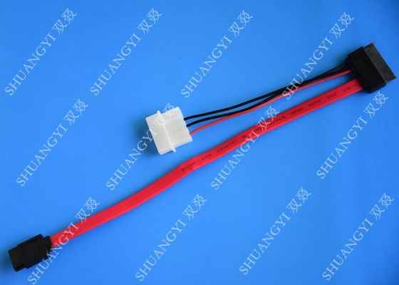 Chiny SATA 3.0 6Gbps SATA Data Cable , 4 Pin IDE LP4 Power SATA Cable Length 40cm dostawca