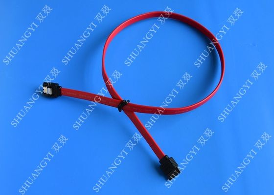 Chiny HDD SATA III 6.0 Gbps Female To Female SATA Data Cable 7 Pin With Locking Latch dostawca