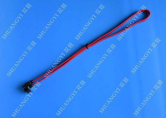 Chiny SATA Revision 3.0 Black Laptop SATA Cable Straight To Right Angle SATA 600 dostawca