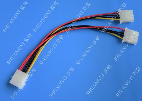 Chiny Molex 4 Pin To Molex 4 Pin Cable Harness Assembly Pitch 5.08mm For Computer 200mm dostawca