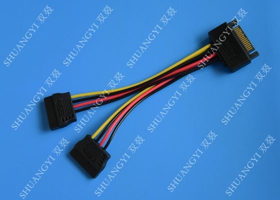 Chiny SATA To Dual SATA Data Cable Splitter SSD HDD SATA Cable For Hard Drive dostawca