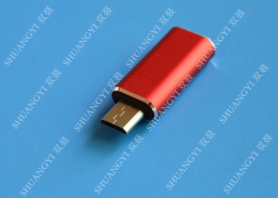 Chiny Red USB 3.1 Type C Male to Micro USB 5 Pin Micro USB Slim For Cell Phone dostawca