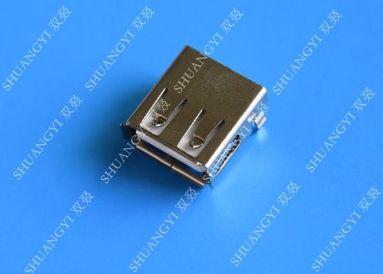 Chiny Mini SMD AF Type USB Charging Connector , USB 2.0 4 Pin USB Connector dostawca